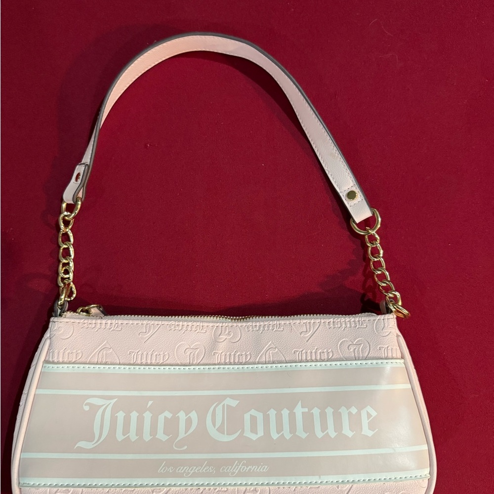 Juicy Couture Light Pink Shoulder Bag with Gold Chain - Picture 2 of 7